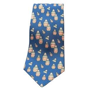 Hermes Vintage Silk Tie Poupees Russes Matriochkas Russian Nesting Doll 7529 IA